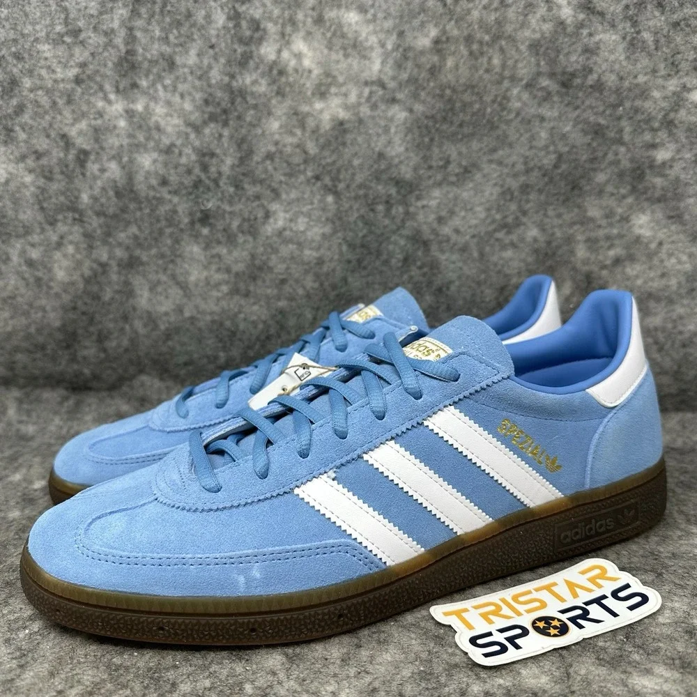 Adidas Originals Handball Spezial Shoes Mens Size 10.5 Light Blue Suede BD7632